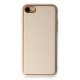Newface iPhone 7 Kılıf Coco Deri Silikon Kapak - Gold Newface iPhone 7 Kılıf Coco Deri Silikon Kapak - Gold