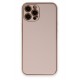 Newface iPhone 12 Pro Kılıf Coco Deri Silikon Kapak - Pudra