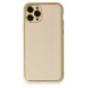 Newface iPhone 11 Pro Kılıf Coco Deri Silikon Kapak - Gold Newface iPhone 11 Pro Kılıf Coco Deri Silikon Kapak - Gold