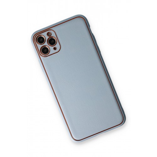 Newface iPhone 11 Pro Kılıf Coco Deri Silikon Kapak - Açık Mavi Newface iPhone 11 Pro Kılıf Coco Deri Silikon Kapak - Açık Mavi