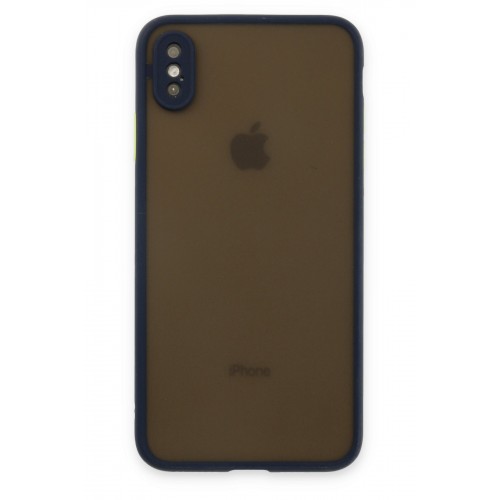 Newface iPhone XS Kılıf Montreal Silikon Kapak - Lacivert Newface iPhone XS Kılıf Montreal Silikon Kapak - Lacivert