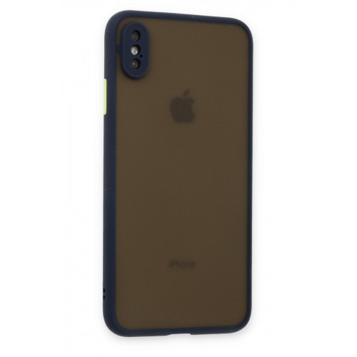 Newface iPhone XS Kılıf Montreal Silikon Kapak - Lacivert Newface iPhone XS Kılıf Montreal Silikon Kapak - Lacivert