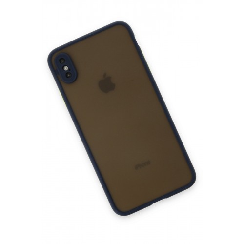 Newface iPhone XS Kılıf Montreal Silikon Kapak - Lacivert Newface iPhone XS Kılıf Montreal Silikon Kapak - Lacivert