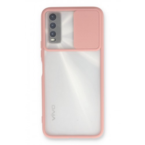 Newface Vivo Y20 Kılıf Palm Buzlu Kamera Sürgülü Silikon - Pembe Newface Vivo Y20 Kılıf Palm Buzlu Kamera Sürgülü Silikon - Pembe