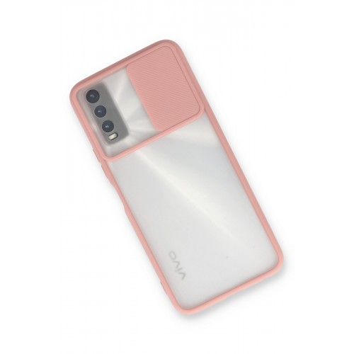 Newface Vivo Y20 Kılıf Palm Buzlu Kamera Sürgülü Silikon - Pembe Newface Vivo Y20 Kılıf Palm Buzlu Kamera Sürgülü Silikon - Pembe