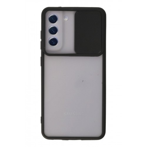 Newface Samsung Galaxy S21 FE Kılıf Palm Buzlu Kamera Sürgülü Silikon - Siyah Newface Samsung Galaxy S21 FE Kılıf Palm Buzlu Kamera Sürgülü Silikon - Siyah