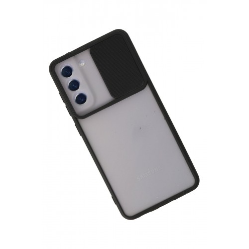 Newface Samsung Galaxy S21 FE Kılıf Palm Buzlu Kamera Sürgülü Silikon - Siyah Newface Samsung Galaxy S21 FE Kılıf Palm Buzlu Kamera Sürgülü Silikon - Siyah