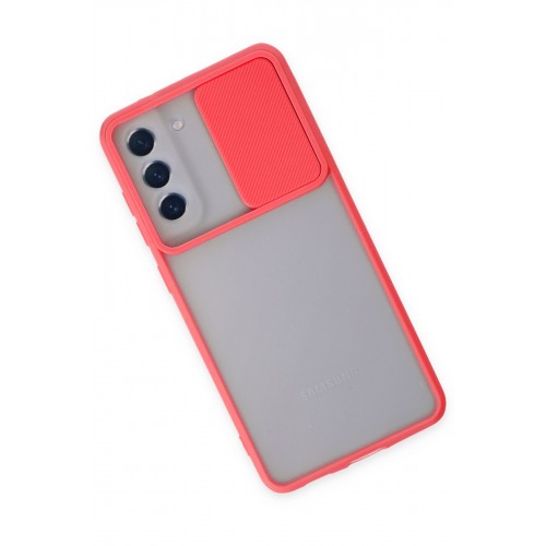 Newface Samsung Galaxy S21 FE Kılıf Palm Buzlu Kamera Sürgülü Silikon - Kırmızı Newface Samsung Galaxy S21 FE Kılıf Palm Buzlu Kamera Sürgülü Silikon - Kırmızı