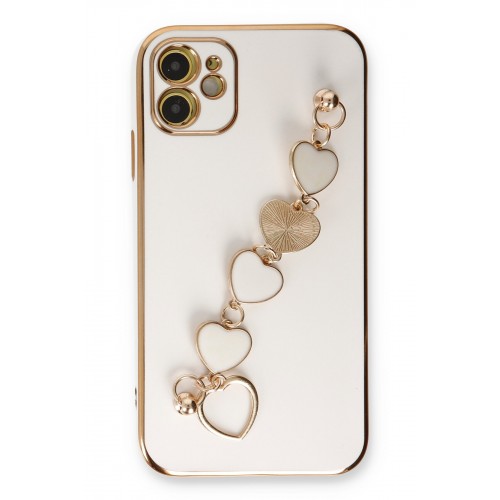 Newface iPhone 12 Kılıf Esila Silikon - Beyaz Newface iPhone 12 Kılıf Esila Silikon - Beyaz