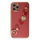 Newface iPhone 12 Pro Max Kılıf Esila Silikon - Kırmızı Newface iPhone 12 Pro Max Kılıf Esila Silikon - Kırmızı