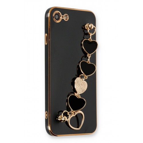 Newface iPhone 7 Kılıf Esila Silikon - Siyah Newface iPhone 7 Kılıf Esila Silikon - Siyah
