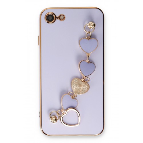 Newface iPhone 8 Kılıf Esila Silikon - Lila Newface iPhone 8 Kılıf Esila Silikon - Lila