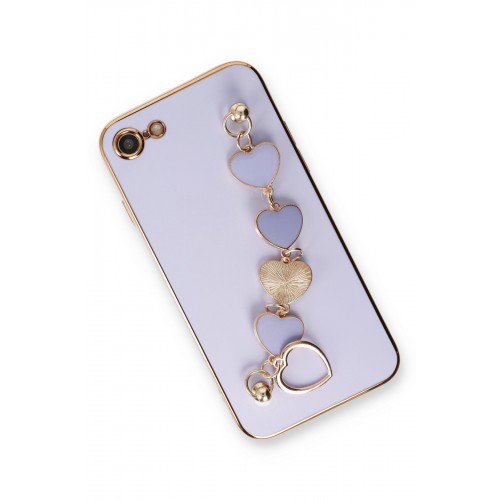 Newface iPhone 8 Kılıf Esila Silikon - Lila Newface iPhone 8 Kılıf Esila Silikon - Lila