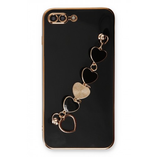 Newface iPhone 8 Plus Kılıf Esila Silikon - Siyah Newface iPhone 8 Plus Kılıf Esila Silikon - Siyah