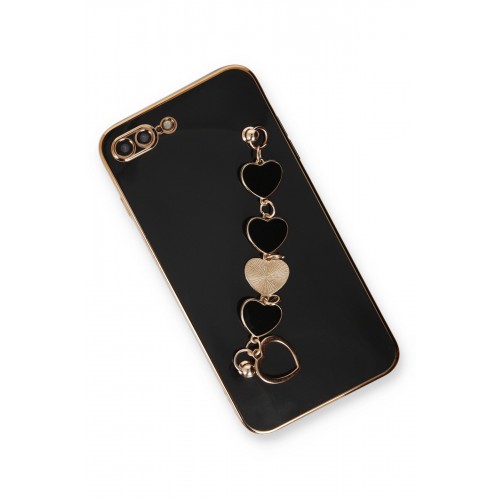 Newface iPhone 8 Plus Kılıf Esila Silikon - Siyah Newface iPhone 8 Plus Kılıf Esila Silikon - Siyah