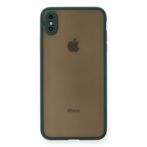 Newface iPhone XS Max Kılıf Montreal Silikon Kapak - Yeşil Newface iPhone XS Max Kılıf Montreal Silikon Kapak - Yeşil