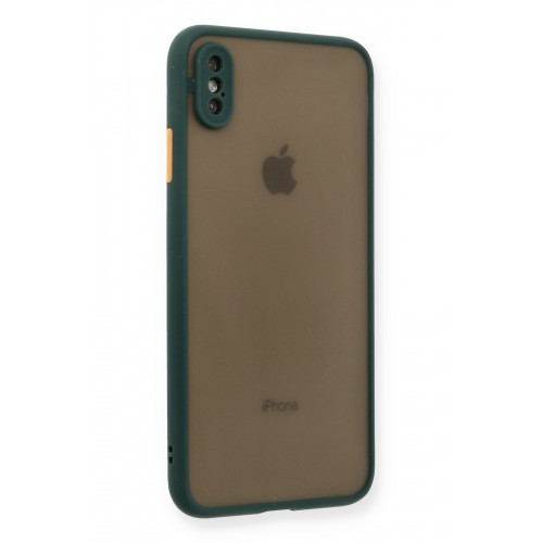 Newface iPhone XS Max Kılıf Montreal Silikon Kapak - Yeşil Newface iPhone XS Max Kılıf Montreal Silikon Kapak - Yeşil