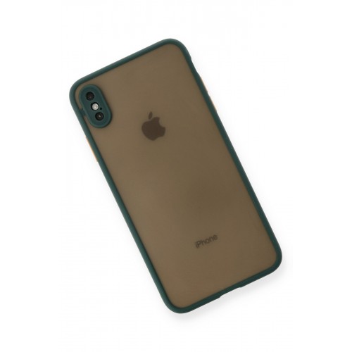 Newface iPhone XS Max Kılıf Montreal Silikon Kapak - Yeşil Newface iPhone XS Max Kılıf Montreal Silikon Kapak - Yeşil