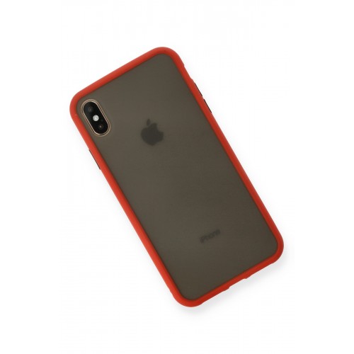 Newface iPhone XS Max Kılıf Montreal Silikon Kapak - Kırmızı Newface iPhone XS Max Kılıf Montreal Silikon Kapak - Kırmızı