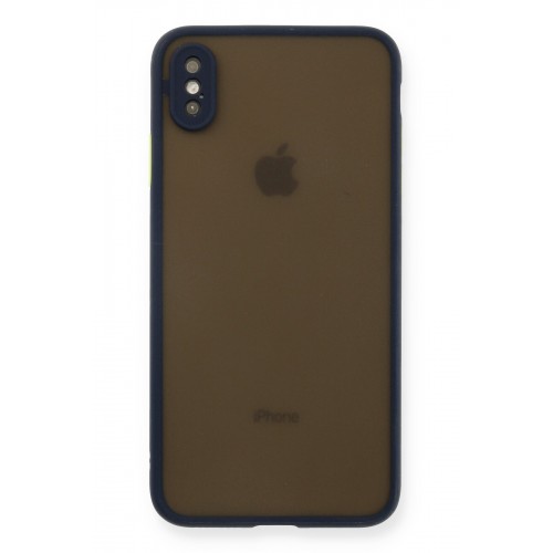 Newface iPhone XS Max Kılıf Montreal Silikon Kapak - Lacivert Newface iPhone XS Max Kılıf Montreal Silikon Kapak - Lacivert
