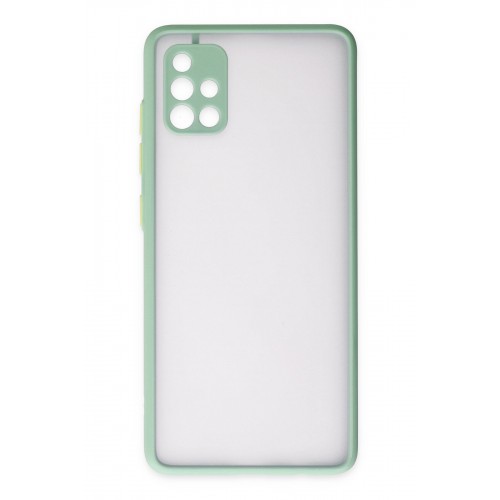 Newface Samsung Galaxy A51 Kılıf Montreal Silikon Kapak - Turkuaz Newface Samsung Galaxy A51 Kılıf Montreal Silikon Kapak - Turkuaz