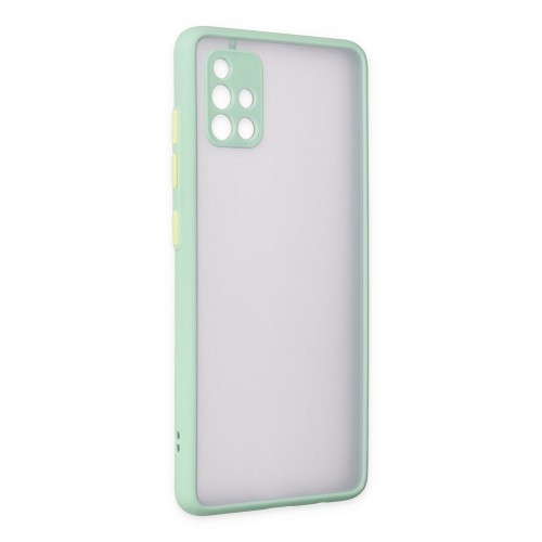 Newface Samsung Galaxy A51 Kılıf Montreal Silikon Kapak - Turkuaz Newface Samsung Galaxy A51 Kılıf Montreal Silikon Kapak - Turkuaz
