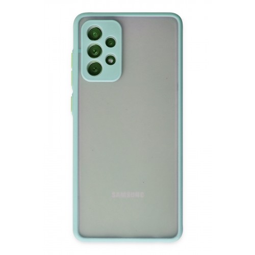 Newface Samsung Galaxy A72 Kılıf Montreal Silikon Kapak - Turkuaz