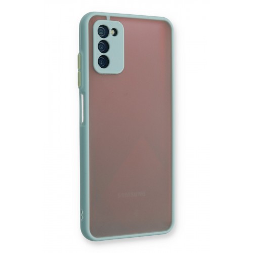 Newface Samsung Galaxy A03S Kılıf Montreal Silikon Kapak - Turkuaz Newface Samsung Galaxy A03S Kılıf Montreal Silikon Kapak - Turkuaz