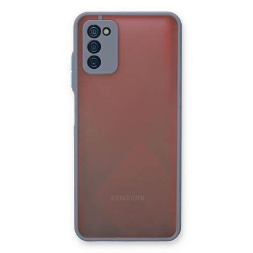 Newface Samsung Galaxy A03S Kılıf Montreal Silikon Kapak - Gri Newface Samsung Galaxy A03S Kılıf Montreal Silikon Kapak - Gri
