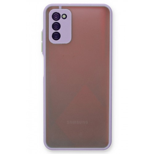 Newface Samsung Galaxy A03S Kılıf Montreal Silikon Kapak - Mor Newface Samsung Galaxy A03S Kılıf Montreal Silikon Kapak - Mor