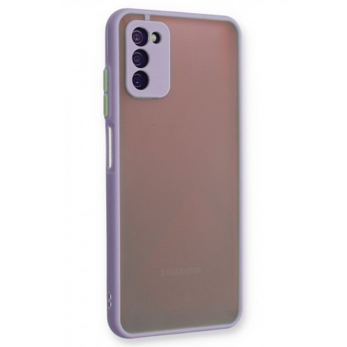 Newface Samsung Galaxy A03S Kılıf Montreal Silikon Kapak - Mor Newface Samsung Galaxy A03S Kılıf Montreal Silikon Kapak - Mor
