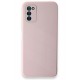 Newface Samsung Galaxy A03S Kılıf Glass Kapak - Pembe Newface Samsung Galaxy A03S Kılıf Glass Kapak - Pembe