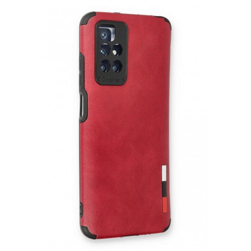 Newface Xiaomi Redmi 10 Kılıf Loop Deri Silikon - Kırmızı Newface Xiaomi Redmi 10 Kılıf Loop Deri Silikon - Kırmızı