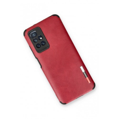 Newface Xiaomi Redmi 10 Kılıf Loop Deri Silikon - Kırmızı Newface Xiaomi Redmi 10 Kılıf Loop Deri Silikon - Kırmızı