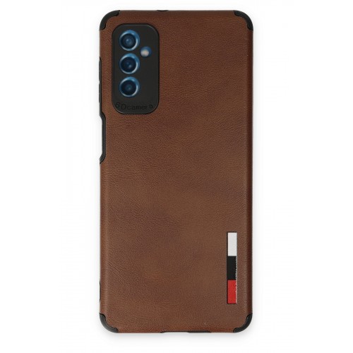 Newface Samsung Galaxy M52 5G Kılıf Loop Deri Silikon - Kahverengi Newface Samsung Galaxy M52 5G Kılıf Loop Deri Silikon - Kahverengi