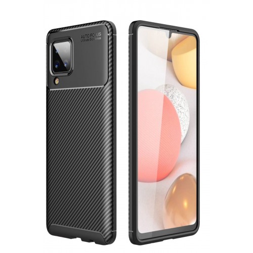 Newface Samsung Galaxy A22 Kılıf Focus Karbon Silikon - Siyah Newface Samsung Galaxy A22 Kılıf Focus Karbon Silikon - Siyah