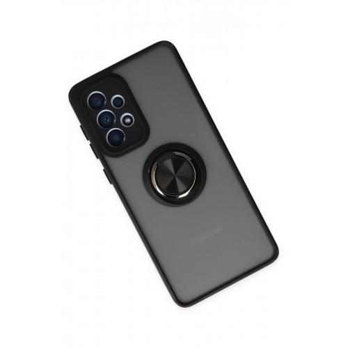 Newface Samsung Galaxy A33 5G Kılıf Montreal Yüzüklü Silikon Kapak - Siyah Newface Samsung Galaxy A33 5G Kılıf Montreal Yüzüklü Silikon Kapak - Siyah