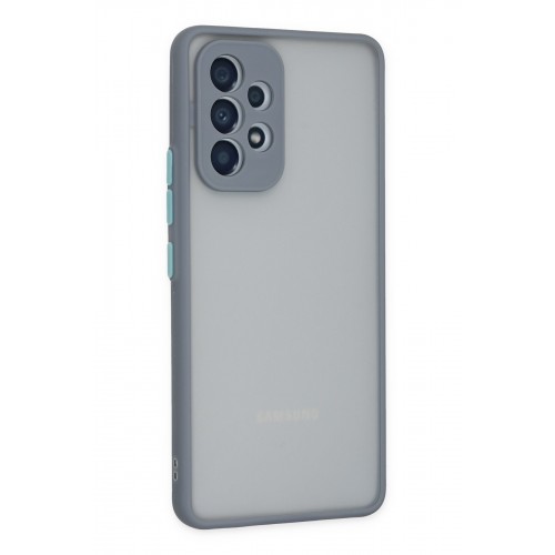 Newface Samsung Galaxy A53 5G Kılıf Montreal Silikon Kapak - Gri Newface Samsung Galaxy A53 5G Kılıf Montreal Silikon Kapak - Gri