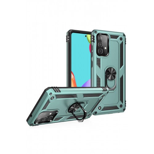 Newface Samsung Galaxy A53 5G Kılıf Sofya Yüzüklü Silikon Kapak - Yeşil Newface Samsung Galaxy A53 5G Kılıf Sofya Yüzüklü Silikon Kapak - Yeşil