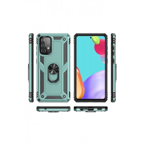 Newface Samsung Galaxy A53 5G Kılıf Sofya Yüzüklü Silikon Kapak - Yeşil Newface Samsung Galaxy A53 5G Kılıf Sofya Yüzüklü Silikon Kapak - Yeşil