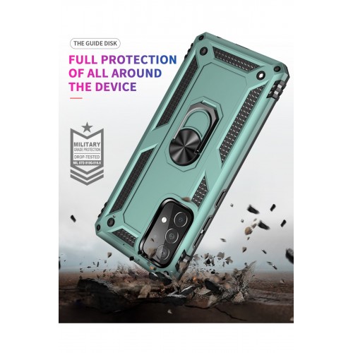 Newface Samsung Galaxy A53 5G Kılıf Sofya Yüzüklü Silikon Kapak - Yeşil Newface Samsung Galaxy A53 5G Kılıf Sofya Yüzüklü Silikon Kapak - Yeşil