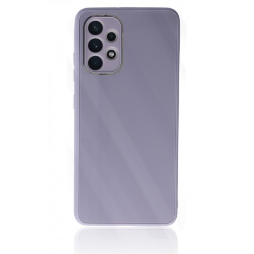 Newface Samsung Galaxy A23 4G Kılıf Glass Kapak - Lila Newface Samsung Galaxy A23 4G Kılıf Glass Kapak - Lila