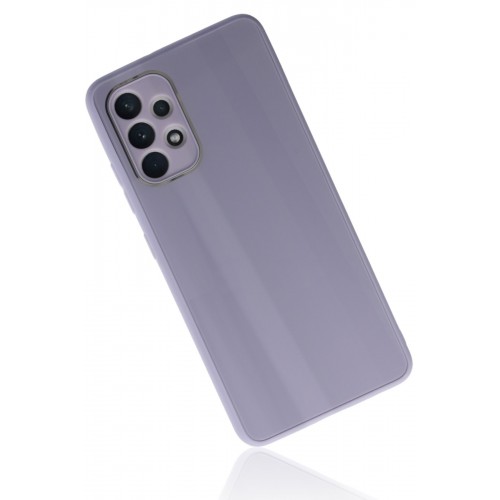 Newface Samsung Galaxy A23 4G Kılıf Glass Kapak - Lila Newface Samsung Galaxy A23 4G Kılıf Glass Kapak - Lila