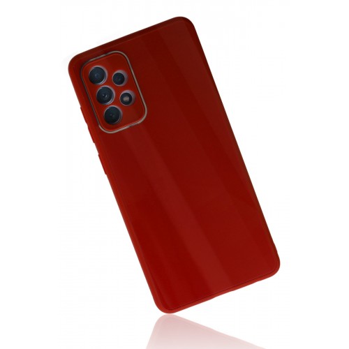 Newface Samsung Galaxy A33 5G Kılıf Glass Kapak - Bordo Newface Samsung Galaxy A33 5G Kılıf Glass Kapak - Bordo