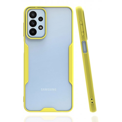 Newface Samsung Galaxy A23 4G Kılıf Platin Silikon - Sarı Newface Samsung Galaxy A23 4G Kılıf Platin Silikon - Sarı