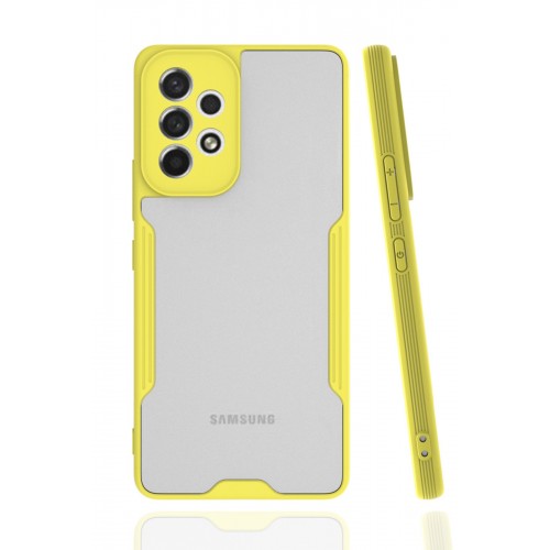 Newface Samsung Galaxy A53 5G Kılıf Platin Silikon - Sarı Newface Samsung Galaxy A53 5G Kılıf Platin Silikon - Sarı