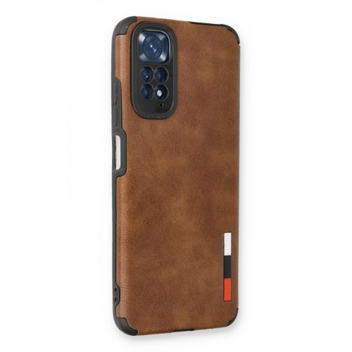 Newface Xiaomi Redmi Note 11S Kılıf Loop Deri Silikon - Kahverengi Newface Xiaomi Redmi Note 11S Kılıf Loop Deri Silikon - Kahverengi