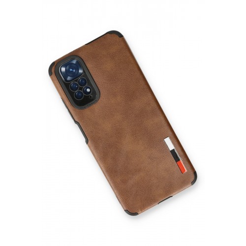 Newface Xiaomi Redmi Note 11S Kılıf Loop Deri Silikon - Kahverengi Newface Xiaomi Redmi Note 11S Kılıf Loop Deri Silikon - Kahverengi