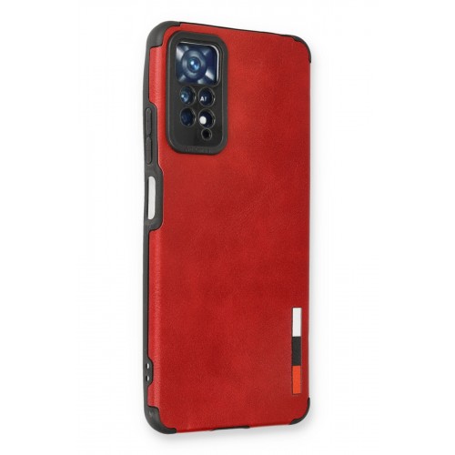 Newface Xiaomi Redmi Note 11 Pro Kılıf Loop Deri Silikon - Kırmızı Newface Xiaomi Redmi Note 11 Pro Kılıf Loop Deri Silikon - Kırmızı