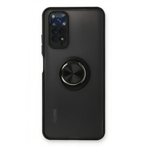 Newface Xiaomi Redmi Note 11 Kılıf Montreal Yüzüklü Silikon Kapak - Siyah Newface Xiaomi Redmi Note 11 Kılıf Montreal Yüzüklü Silikon Kapak - Siyah